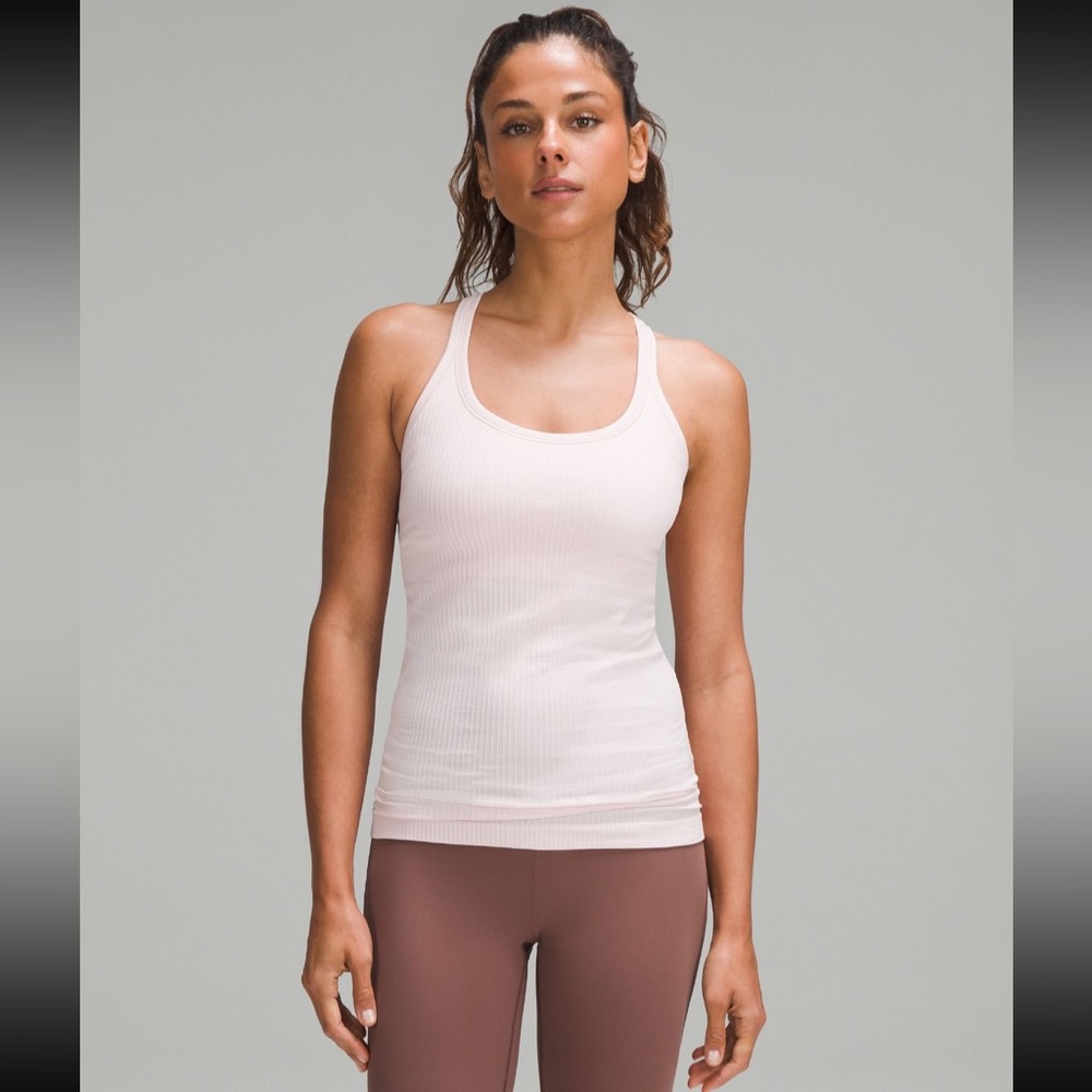 Lululemon Ebb to Street tank in Flush Pink Size 6